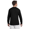 Champion Men's 5.2 oz Black L/S Tagless T-Shirt