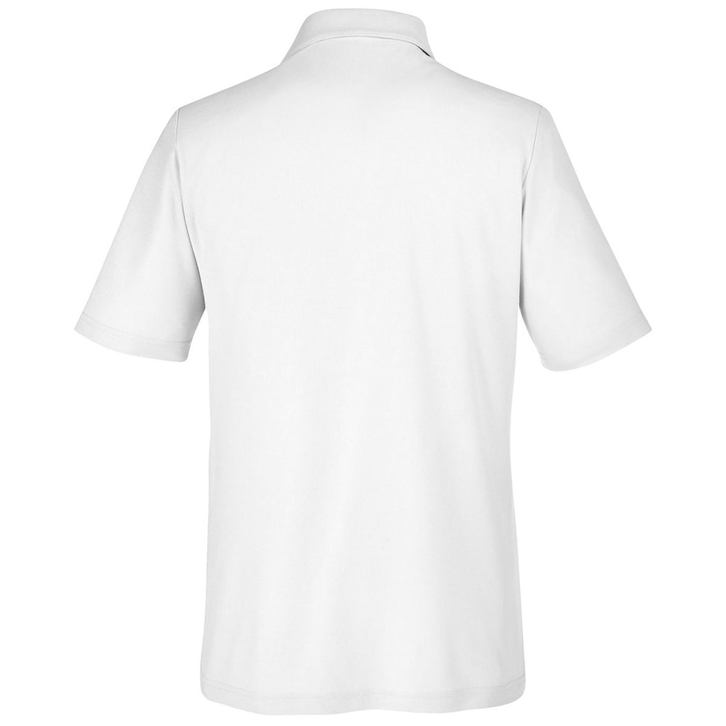 Core 365 Men's White Fusion ChromaSoft Pique Polo