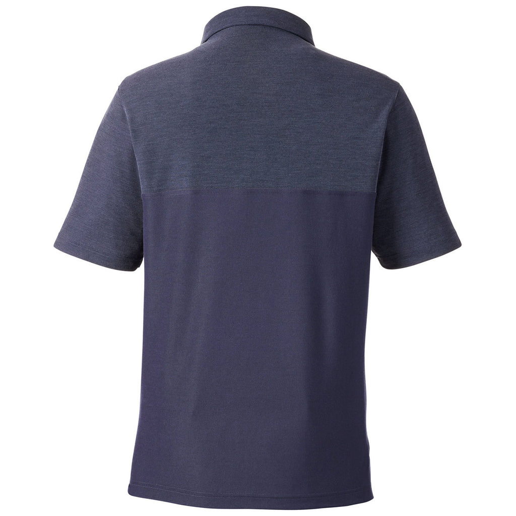 Core 365 Men's Classic Navy/Classic Navy Heather Fusion ChromaSoft Colorblock Polo