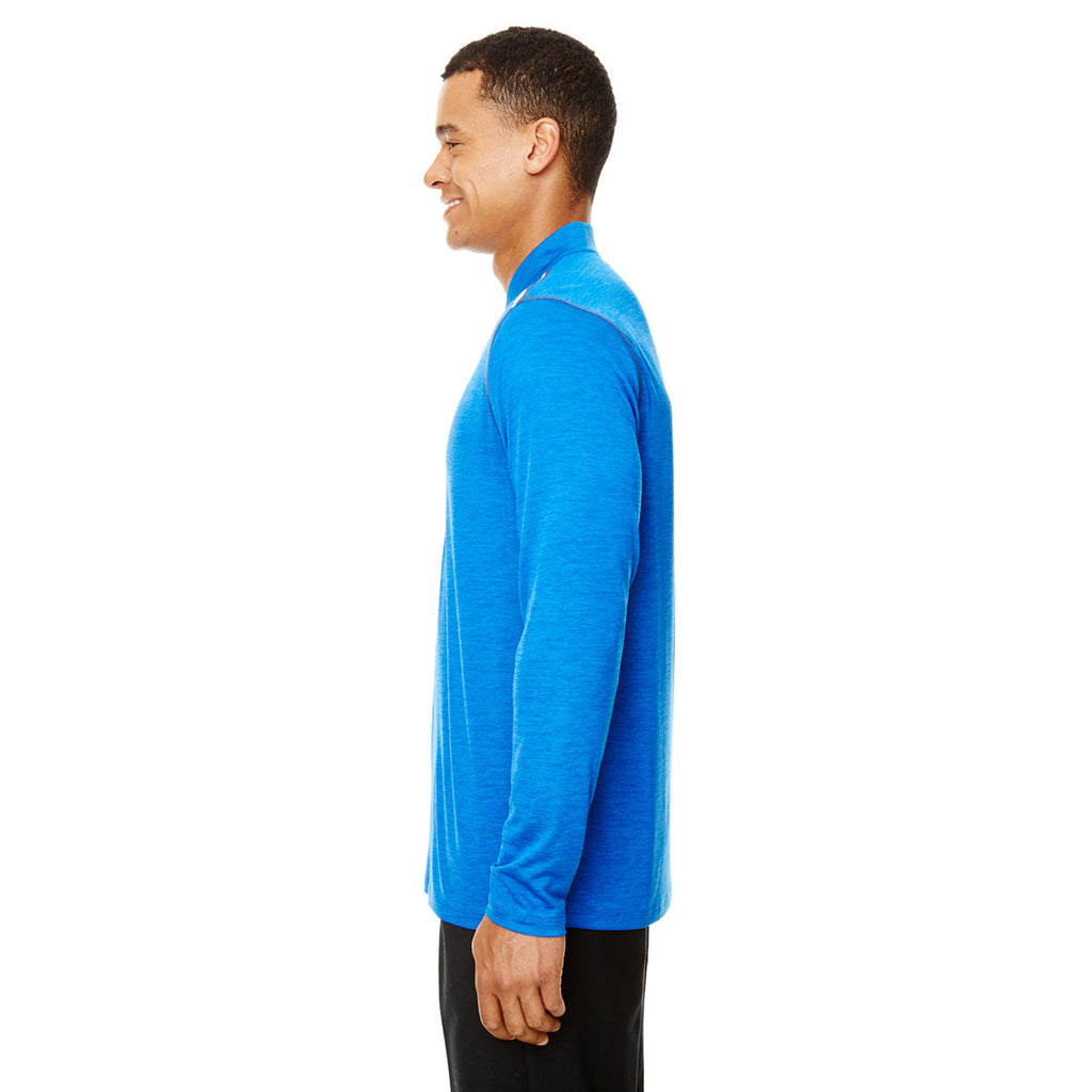 Core 365 Men's True Royal Heather/Carbon Kinetic Performance Quarter Zip