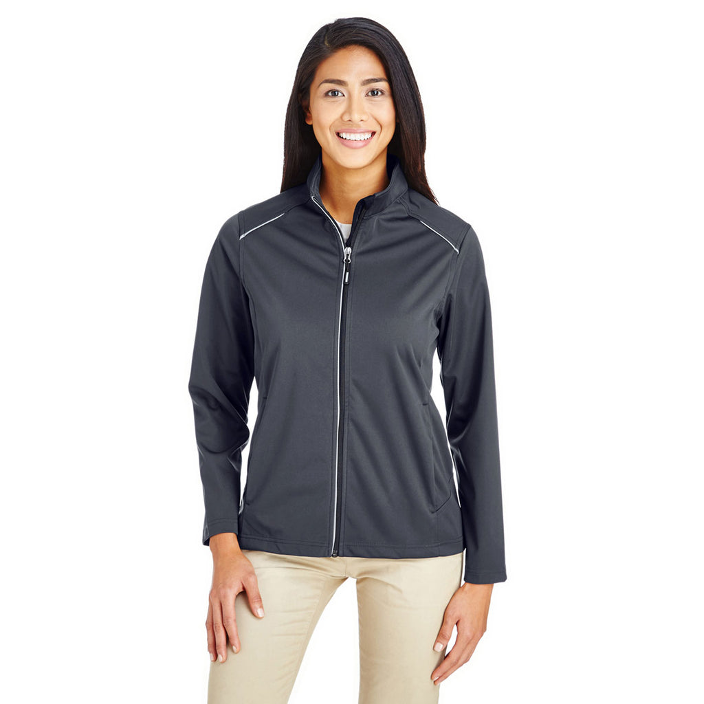 Core 365 Women's Carbon Techno Lite Three-Layer Knit Tech Shell