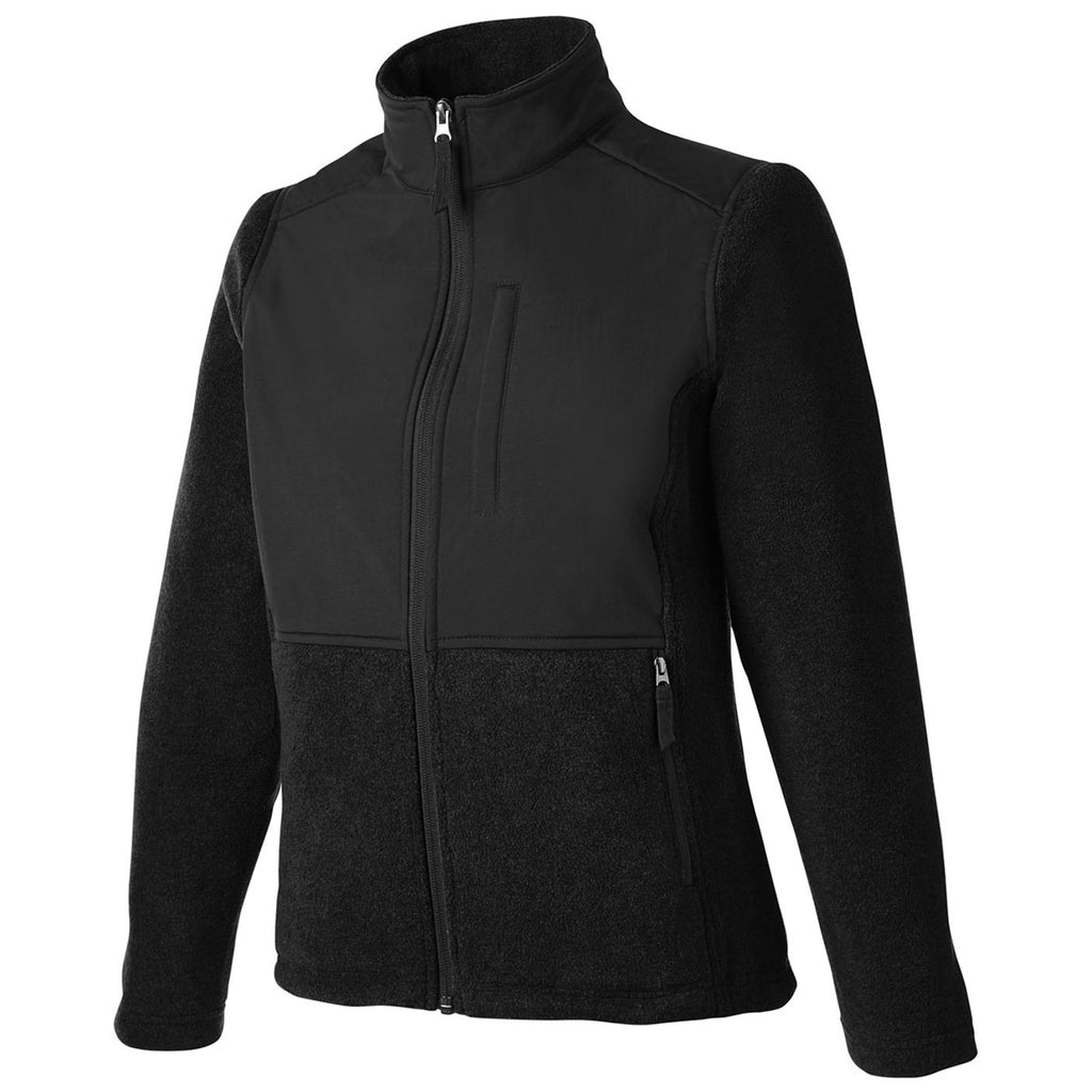 Core 365 Women's Black/Black Journey Summit Hybrid Full-Zip