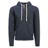 Landway Men's Heather Navy Westport Vintage Full Zip Cotton Sweatshirt