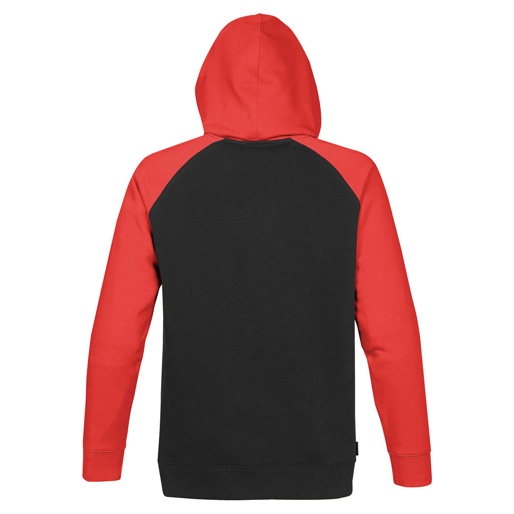 Stormtech Men's Black/Bright Red Omega Two-Tone Hoody