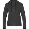 Stormtech Women's Carbon Heather/Black Metro Full Zip Hoody