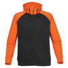 Stormtech Men's Black/Orange Omega Two-Tone Zip Hoody