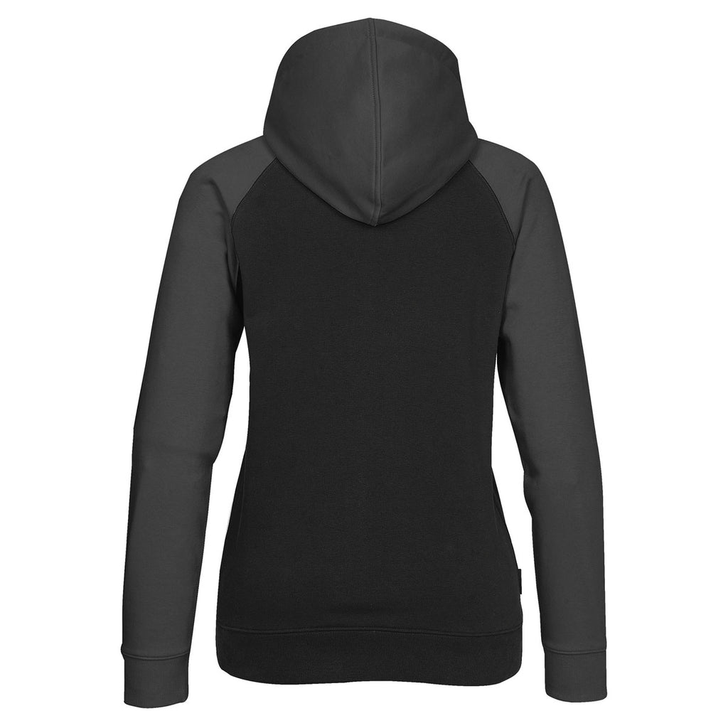 Stormtech Women's Black/Carbon Omega Two-Tone Zip Hoody