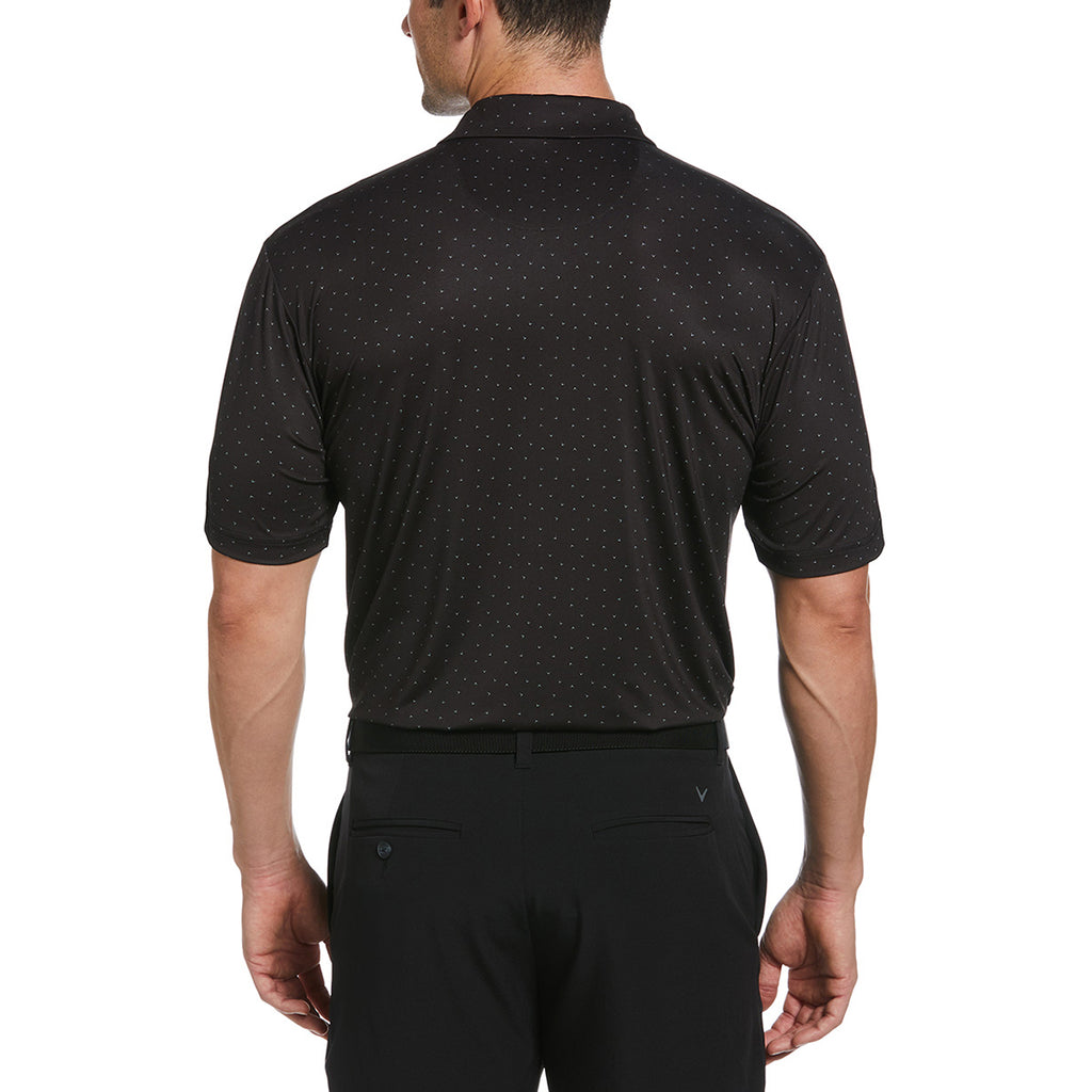 Callaway Men's Caviar SS Micro Chev Print Polo