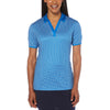 Callaway Women's Magnetic Blue Gingham Polo