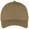 Port & Company Coyote Brown Six-Panel Twill Cap