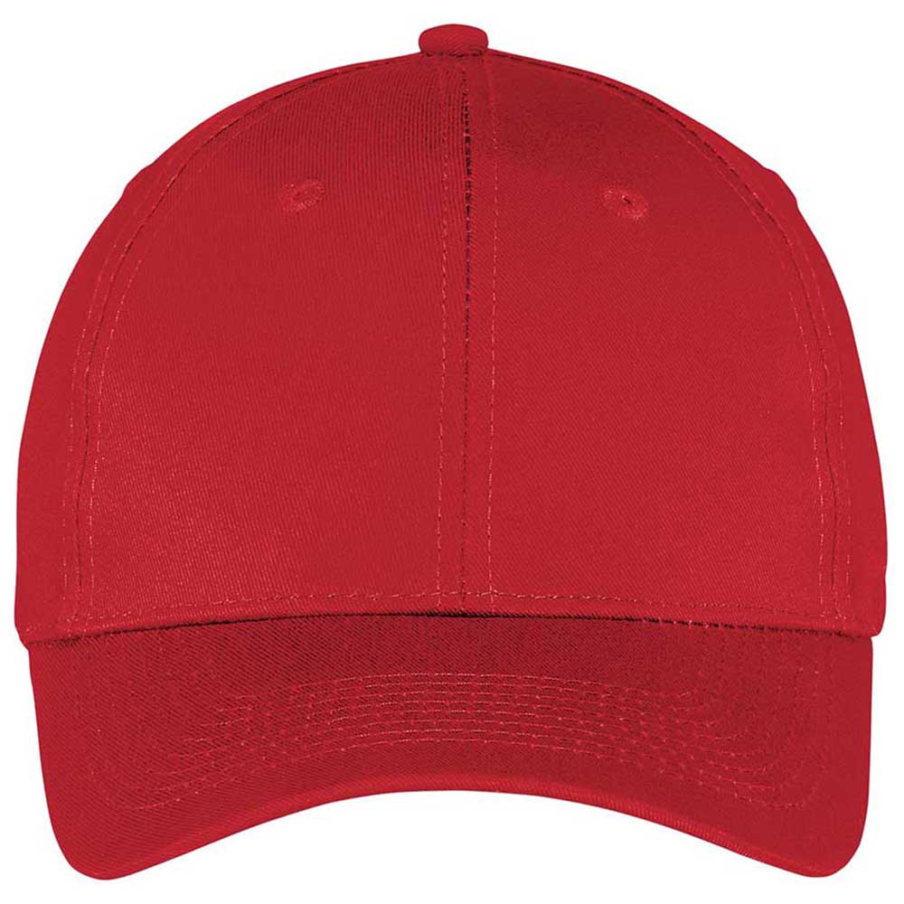 Port & Company True Red Six-Panel Twill Cap