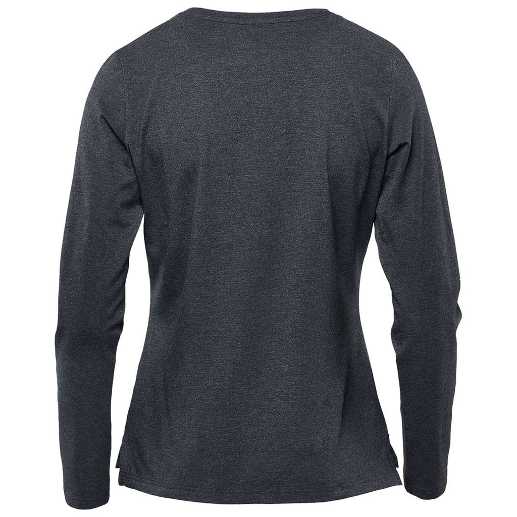 Stormtech Women's Charcoal Heather Montebello Performance Long Sleeve Tee