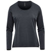 Stormtech Women's Charcoal Heather Montebello Performance Long Sleeve Tee