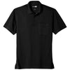 CornerStone Men's Black Industrial Snag-Proof Pique Pocket Polo