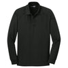 CornerStone Men's Black Select Long Sleeve Snag-Proof Tactical Polo