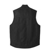 CornerStone Men's Black Washed Duck Cloth Vest