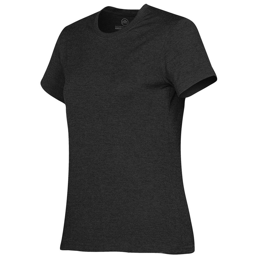 Stormtech Women's Black Baseline Short Sleeve Tee