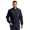 Carhartt Men's Navy Force Ridgefield Solid Long Sleeve Shirt