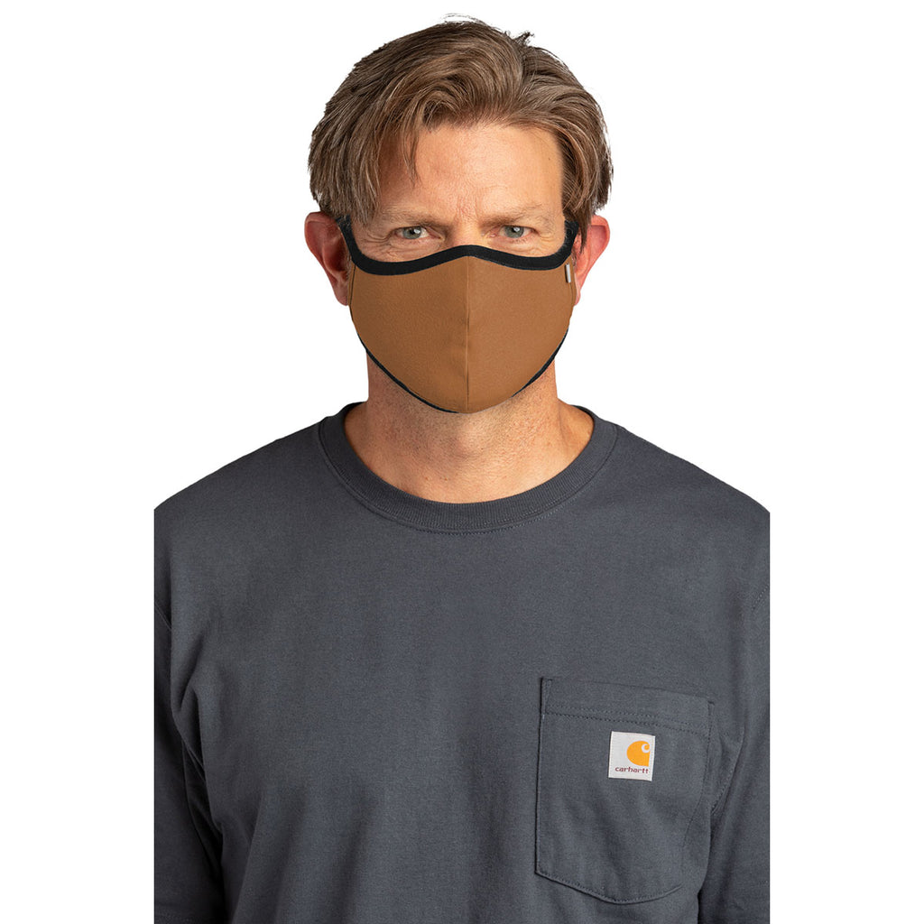 Carhartt Carhartt Brown Cotton Ear Loop Face Mask (3 pack)