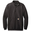 Carhartt Men's Carbon Heather Midweight 1/4-Zip Mock Neck Sweatshirt