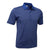 BAW Men's Royal Mini Stripe Spandex Cool Tek Polo