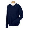 Devon & Jones Men's Navy V-Neck Sweater