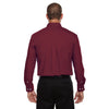 Devon & Jones Men's Burgundy Crown Collection Solid Broadcloth