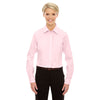 Devon & Jones Women's Pink Crown Collection Solid Oxford