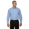 Devon & Jones Men's French Blue Crown Collection Gingham Check