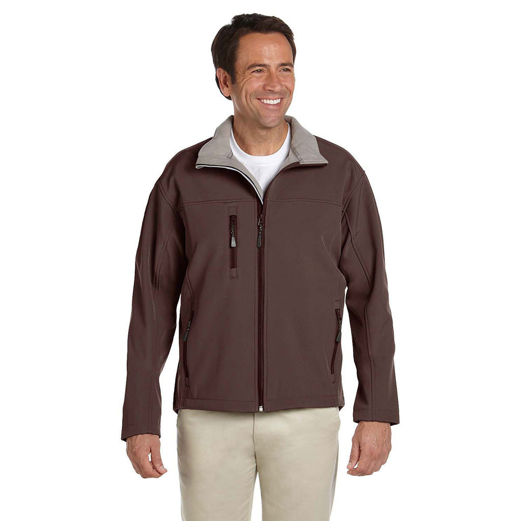 Devon & Jones Men's Brown Soft Shell Jacket