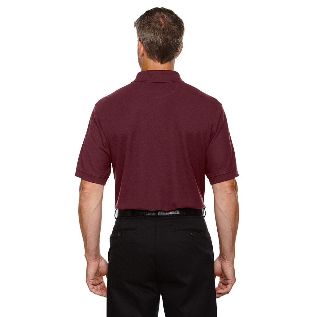 Devon & Jones Men's Burgundy Drytec 20 Performance Pocket Polo