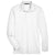 Devon & Jones Men's White CrownLux Performance Plaited Long Sleeve Polo