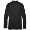 Devon & Jones Men's Black CrownLux Performance Tall Plaited Long Sleeve Polo