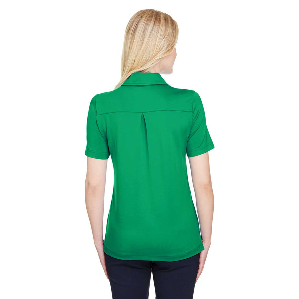 Devon & Jones Women's Kelly Green CrownLux Performance Range Flex Polo