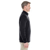 Devon & Jones Men's Black/Grey Heather/Graphite Drytec 20 Performance Quarter-zip