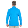 Devon & Jones Men's Ocean Blue/Navy/Ocean Blue Drytec 20 Performance Quarter-zip