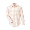 Devon & Jones Men's Stone/Light Stone/White Crown Collection Glen Plaid