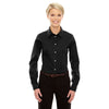 Devon & Jones Women's Black Crown Collection Solid Stretch Twill