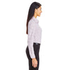 Devon & Jones Women's Burgundy/White CrownLux Performance Micro Windowpane Shirt