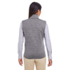 Devon & Jones Women's Dark Grey Heather Newbury Melange Fleece Vest