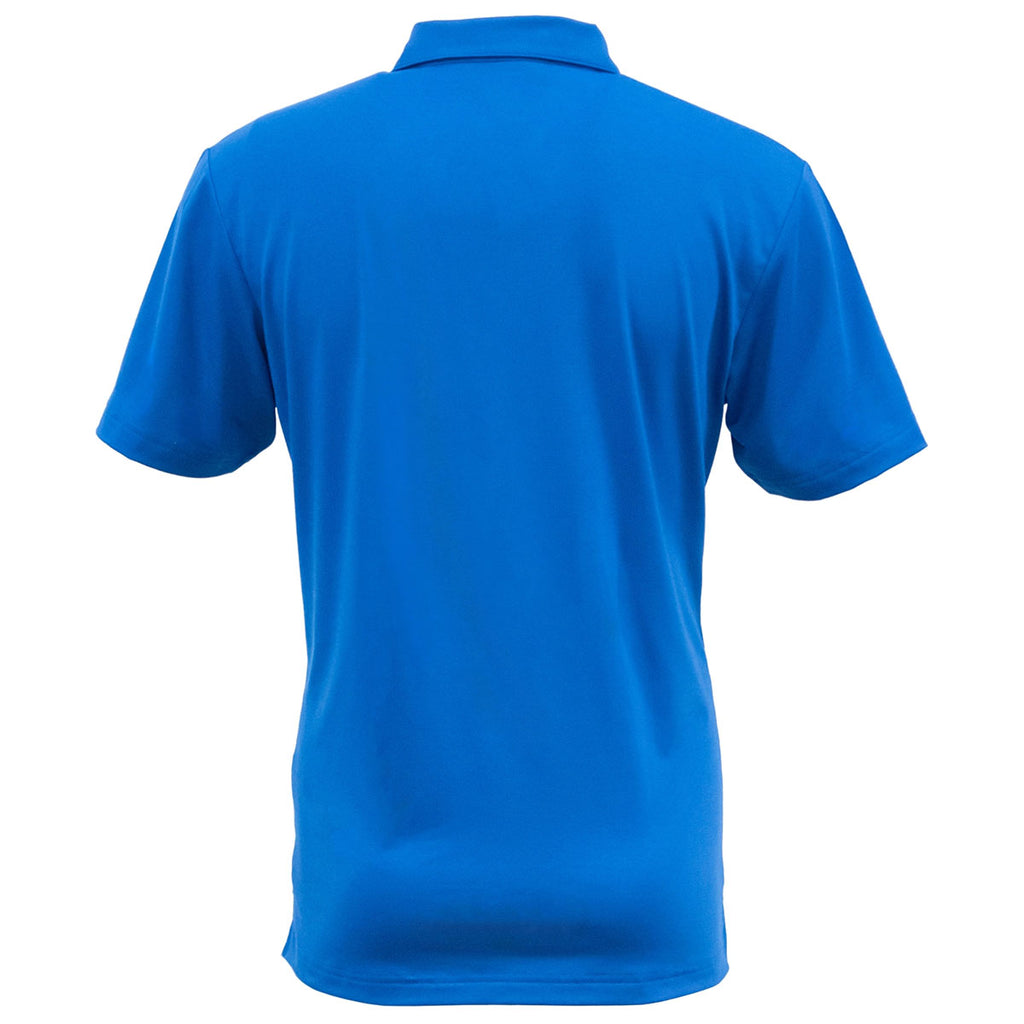 BAW Men's Royal Solid Spandex Polo