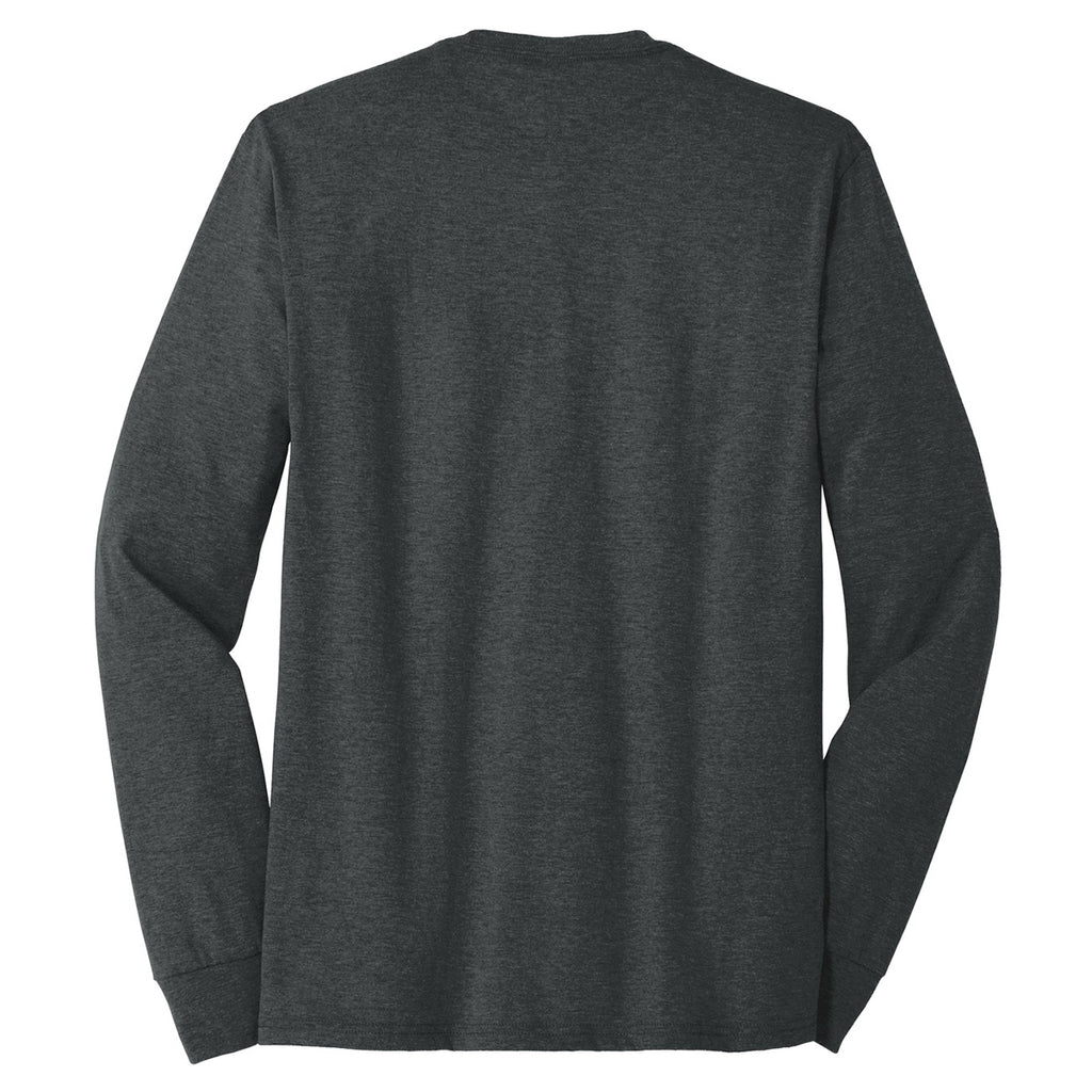 District Men's Black Frost Perfect Tri Long Sleeve Crew Tee