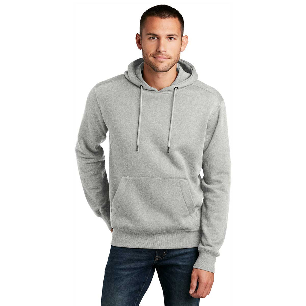 District Men's Heathered Steel Perfect Weight Fleece Hoodie