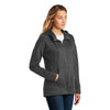 District Women's Charcoal Perfect Weight Fleece Full-Zip Hoodie