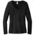 District Women's Black Perfect Tri Long Sleeve V-Neck Tee