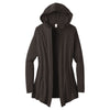 District Women's Black Frost Perfect Tri Hooded Cardigan