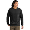 District Men's Black Wash Fleece Crew