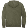 District Men's Heathered Olive V.I.T. Fleece Full-Zip Hoodie