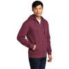 District Men's Plum V.I.T. Fleece Full-Zip Hoodie