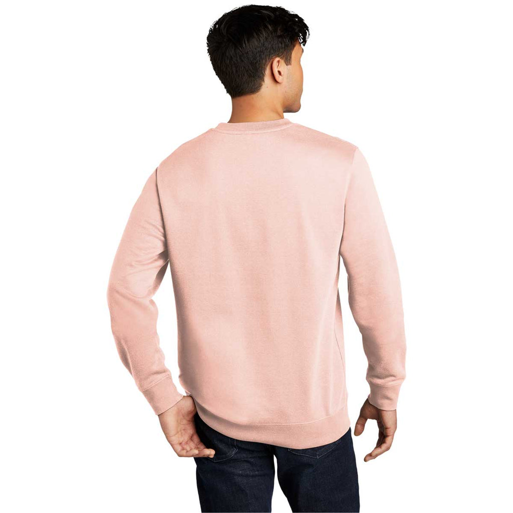 District Men's Rosewater Pink V.I.T. Fleece Crew